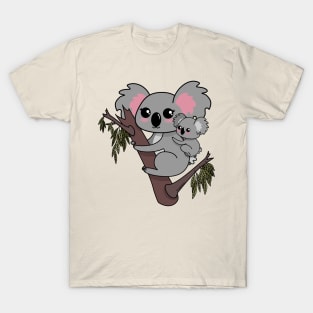 Kawaii koalas mother and baby T-Shirt